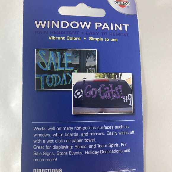 Cosco Set 2 Window Paint Marker White for Car, Mirror, Storefront, Wedding Sign - Picture 6 of 9